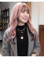 グッドフェローズ キタホリエ(GoodFellas kitahorie)&nbsp;レイヤーで魅せるハイトーンピンクバレイヤージュカラー