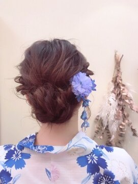 ネオリーブリノア 北千住東口店(Neolive Linoa) 浴衣　ヘアセット　ゆるめ