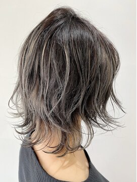 エガク(egaku) デザインカラー  シルバーグレイ　シャドウルーツ