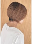 名古屋の美容室actif ミセス  抜け感 丸みショート イメチェン　