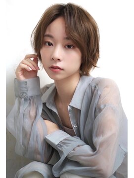 グランアージュ 錦糸町(grandage) 小顔ショートxレイヤーボブxくすみベージュxウルフボブ/錦糸町b