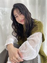 カナモ(Canamo)&nbsp;ロングヘア シースルー前髪 ショコラアッシュカラー