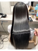 キュア 表参道(CURE)&nbsp;黒髪/グレージュカラー/ココアベージュ/ヘルシーロング[表参道]