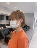 ミルクティーベージュ×ミニボブ☆