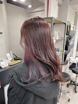 アジールヘア 所沢プロペ通り店(agir hair)&nbsp;インナーピンクロング10代20代30代