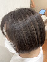 ネックス 表参道本店(nex)&nbsp;【nex 表参道】白髪ぼかし ハイライト 大人ショートボブ 齋藤