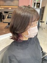 リーオオサカ(Lee Osaka)&nbsp;【カット＋インナー】顔まわりレイヤー×ピンク/新出奈津樹