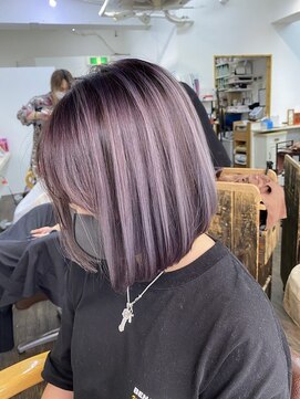 ユートピア(U topia) バレイヤージュ/ラベンダーカラー/秋カラー