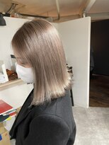 ラフ 難波店(LAFF)&nbsp;#黒髪#ボブルフ#ネビージュ#小顔#ワンレン