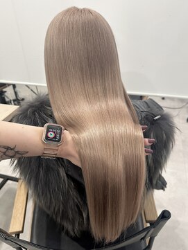 ロウル 渋谷(LOWRL) 暖色ミルクティー/ブリーチカラー水素トリートメント