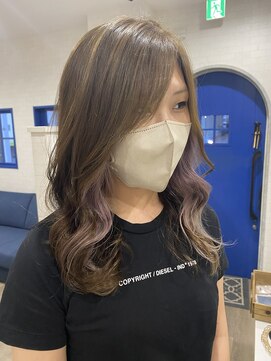 シェミール(CHEMIR) インナーカラー/ベージュ/パープルカラー