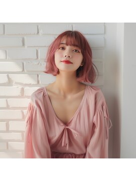 ノアドココ(noix de coco) デザインカラー/レイヤーカット/ウェットヘア/オリーブベージュ