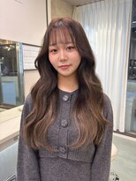 リリー(Lilley)&nbsp;【lilley 稲永麻衣】羽エクステ+ロングヘア+顔周り+韓国ヘア