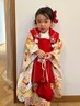 【七五三】3歳☆被布着付け＆ヘアセット＆メイク　￥10000