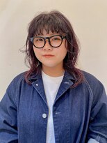 ミディアムレイヤーニュアンスパーマ