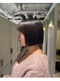切りっぱなしボブ