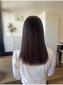 ワインレッド×髪質改善トリートメント