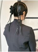 ヘアセット ヘアアレンジ 韓国ヘア お団子ヘア お呼ばれヘア