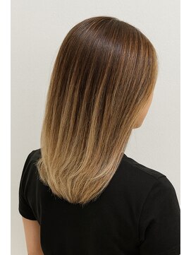ヘアガーデンリゾート 東村山店 ミルクティーベージュのバレイヤージュ