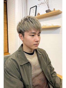 コポル(Copol) メンズハイトーンショート×ミルクティーオリーブ
