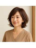 スープレックス ヘアーデザイン(SOUPREX HAIR DESIGN)&nbsp;ふんわり柔らかミセスレイヤーボブ　20代 30代 40代 50代 60代