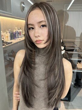 ヨロ 小岩(YOLO) ハイライトレイヤーカットダブルカラーイルミナカラー縮毛矯正