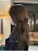 オリーブブラウンオリーブカラーブリーチなしカラーレイヤー