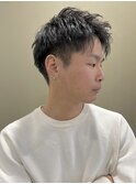 短髪ツーブロック