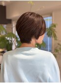 重く見せない*冬でも透明感のあるカラーに