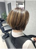 【Clair雲山】白髪ぼかし×大人ショート