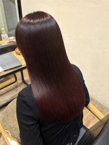 シキオリ(SHIKIORI)&nbsp;《髪質改善カラーエステ》ワインレッド^._.^