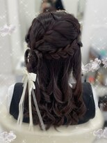 アイトーキョーエス 渋谷(AI TOKYO S)&nbsp;渋谷ヘアメ/ヘアメ/ハーフアップ/編み込み/