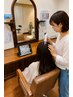 人気No.1【頭皮診断付き】カット+透明感カラー+ 頭皮改善スパ