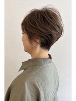 ボンド(hair salon bonD)&nbsp;ショート（白髪ぼかしハイライト）マロングレージュ