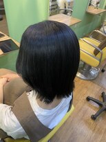 エシカル(ethical) 【大人かわいい】切りっぱなしボブ×顔まわりレイヤー