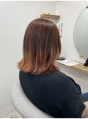 ◆グラデーションオレンジピンク