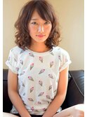 キュートなくせ毛風ロブ
