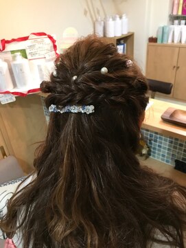 ヘアー マシュー(hair masyu) 飾りすぎない☆ハーフアップ
