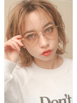 レジュアル(RESSUAL) 外ハネボブ グラデーションカラー ペールベージュ