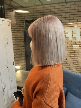 ラフ(LAFF) #黒髪#ボブルフ#ネビージュ#小顔#ワンレン