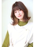 大人可愛い くびれヘア 透明感カラー 小顔カット