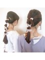 ノノリリ(NONORIRI)&nbsp;リボンを使ったヘアアレンジ♪