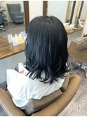 暗髪王道ブルーブラック