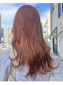 #カラー#ブリーチ#オレンジ