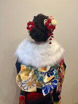 カロンシェリー(CARON cherie)&nbsp;成人式ヘアスタイル　ヘアアレンジ　着付け