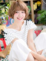 カバーヘア ブリス 川口(COVER HAIR bliss)&nbsp;アシンメトリー外国人風春パーマ小顔ボブルフc5川口20代30代!