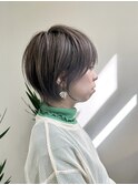大人ラフウェーブ20代30代40代ボブブラウンスウィングショート
