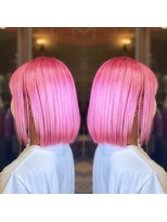 ヘアメイク アース ユーカリが丘店(HAIR & MAKE EARTH)&nbsp;蛍光ピンクカラー
