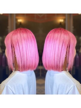 ヘアメイク アース ユーカリが丘店(HAIR & MAKE EARTH) 蛍光ピンクカラー
