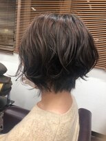 ファイン 美容室 深川店(FINE)&nbsp;美髪くせ毛風カールデジタルパーマダークアッシュ大人美人